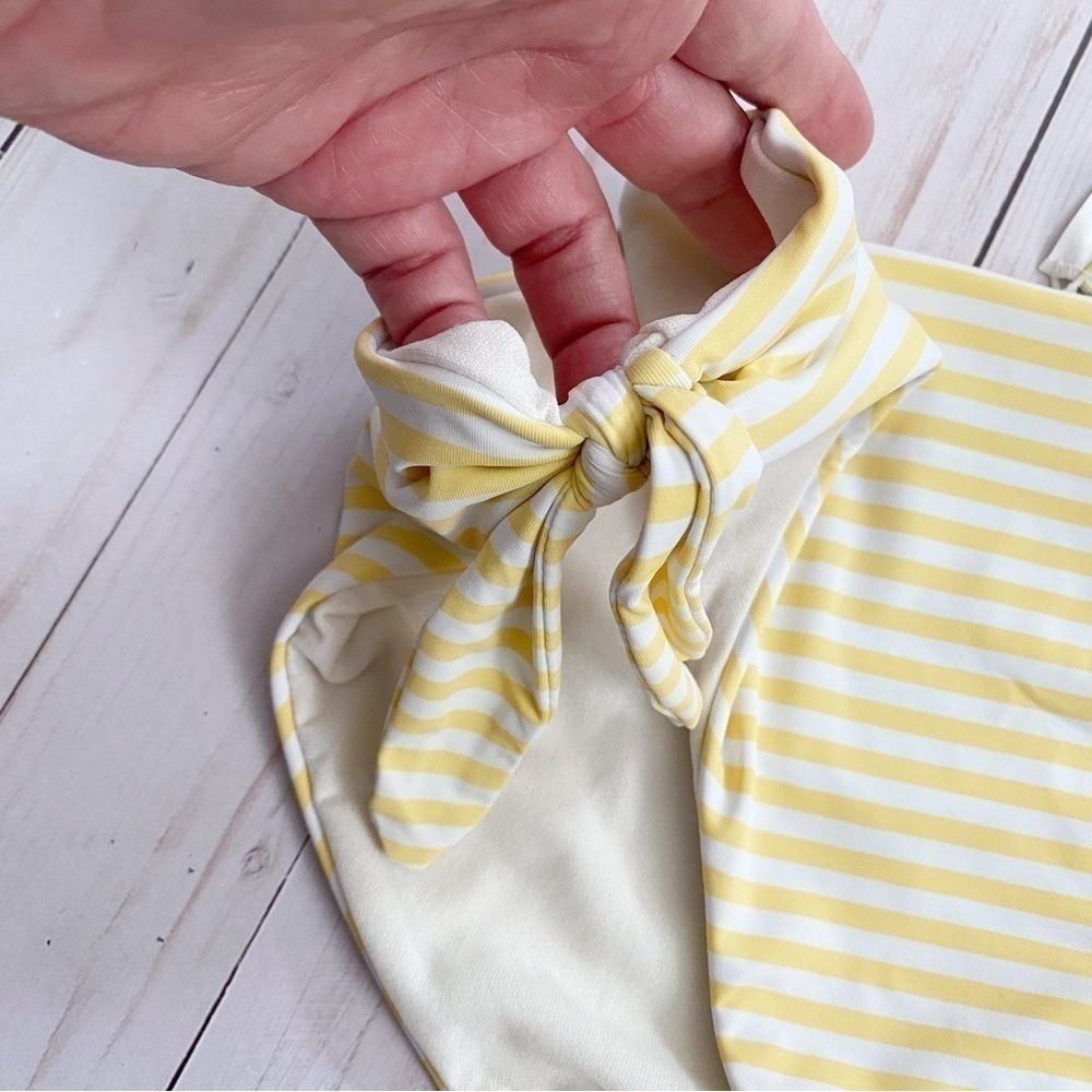 Gianni Bini Tropical Lemons Striped Tie‎ Side Pant - Picture 3 of 6
